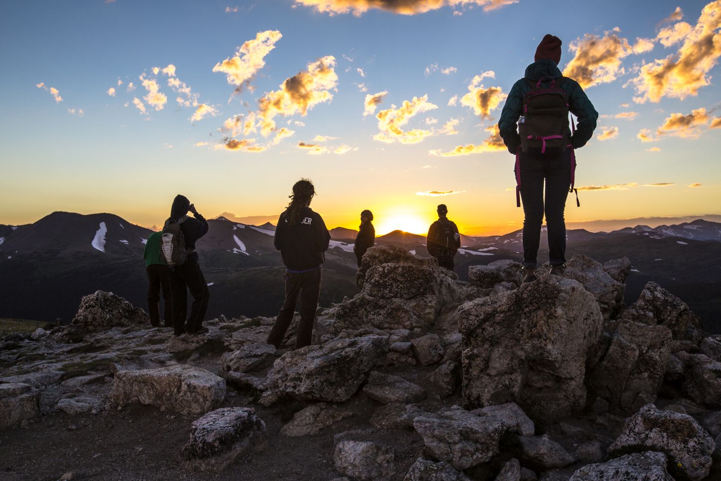 Alpine Visitor Center: Sonnenuntergang auf 3595 Metern Höhe
