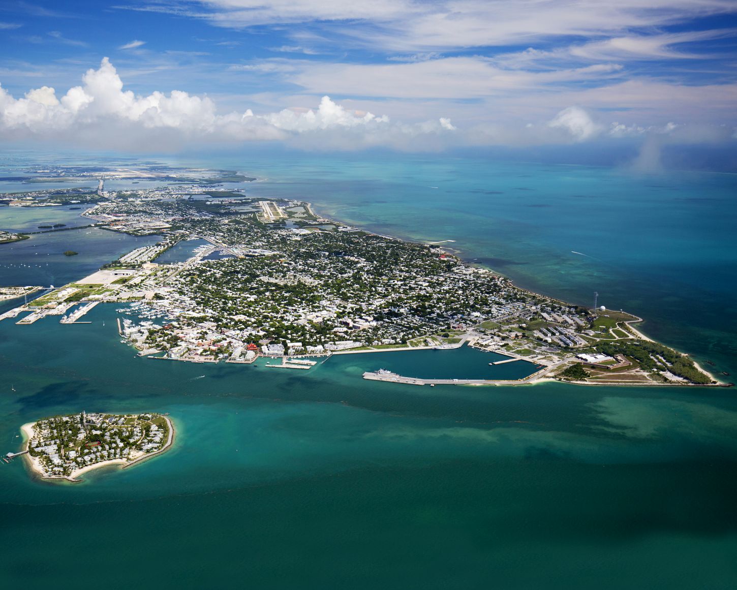 Vogelperspektive auf das heutige Key West