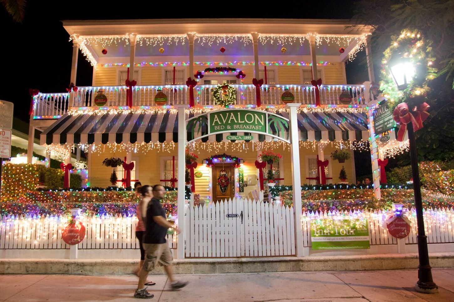 Natürlich sind auch die historischen Inns auf Key West festlich geschmückt