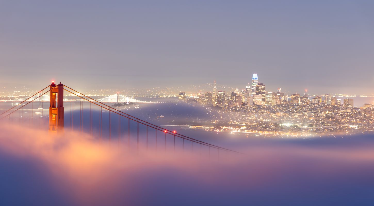 Auch ein Wahrzeichen San Franciscos - der Nebel
