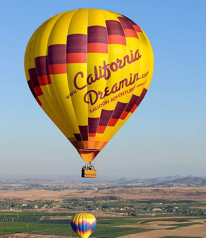 California Dreamin' im wahrsten Sinne des Wortes: mit dem Heißluftballon unterwegs