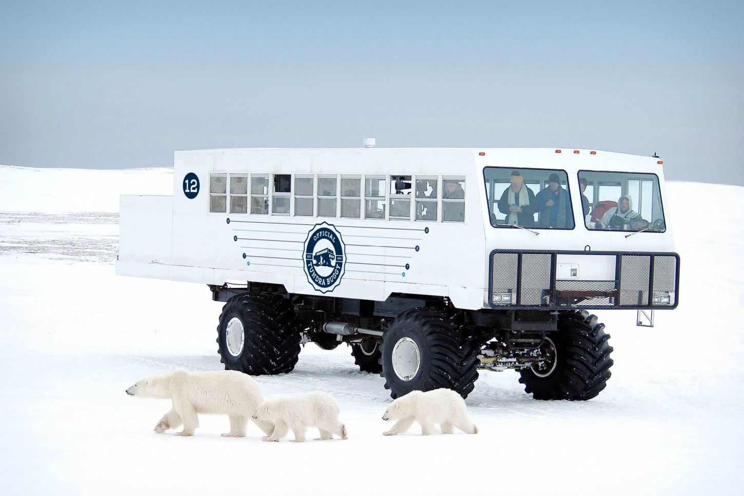 Ein Tundra Buggy von Frontiers North Adventures 