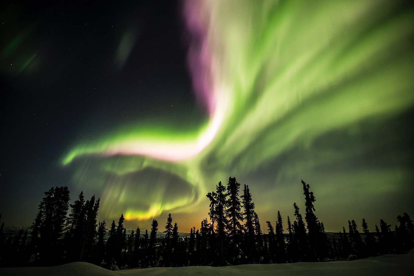 Nordlichter im Yukon
