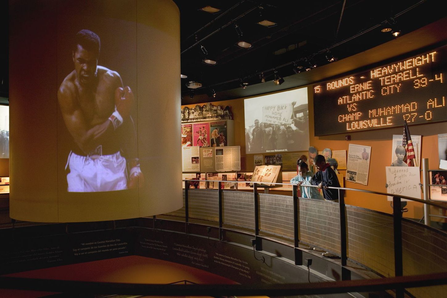 Blick in die Ausstellungsräume des Muhammad Ali Center