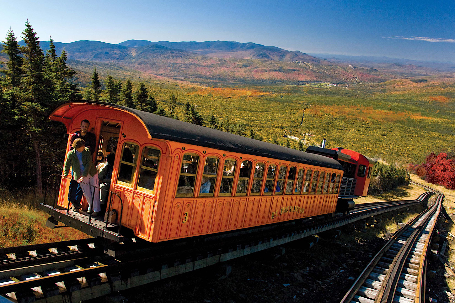 Steil bergauf in den Washington Mountains