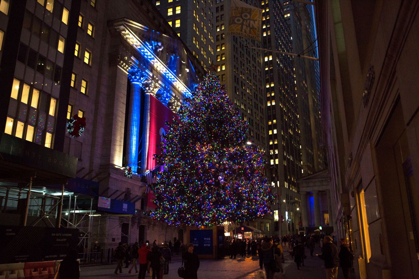 Der Weihnachtsbaum an der Wall Street - unser Tipp, da nicht so überlaufen