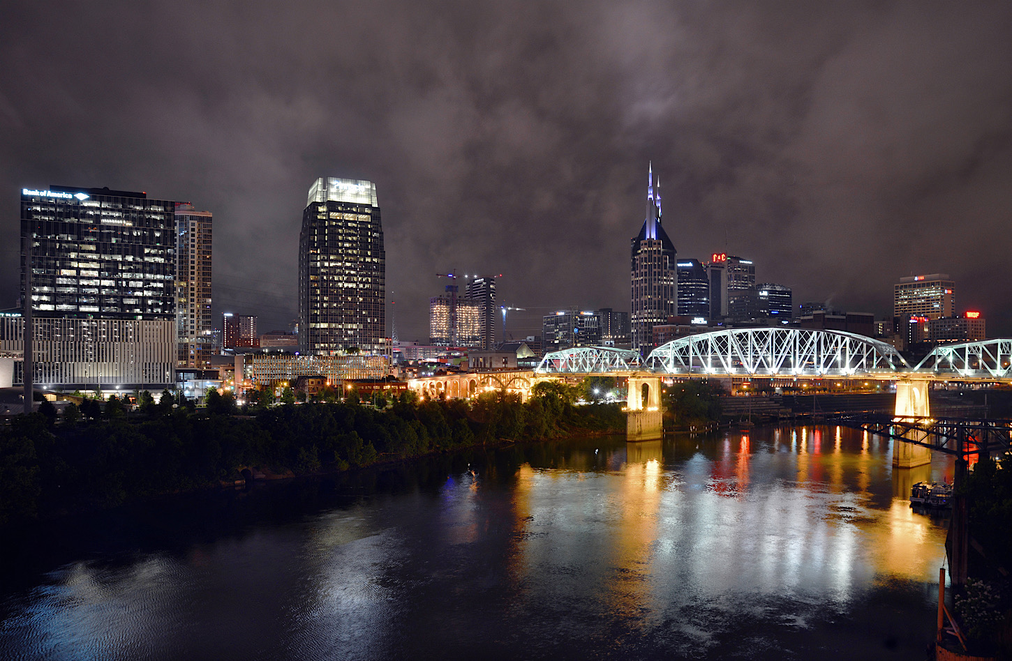 Die Skyline von Nashville, Tennessee
