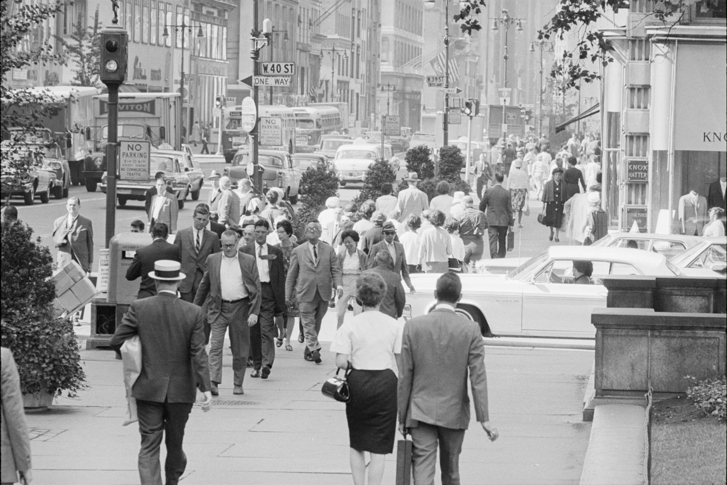 Straßenszene im New York der 60er Jahre
