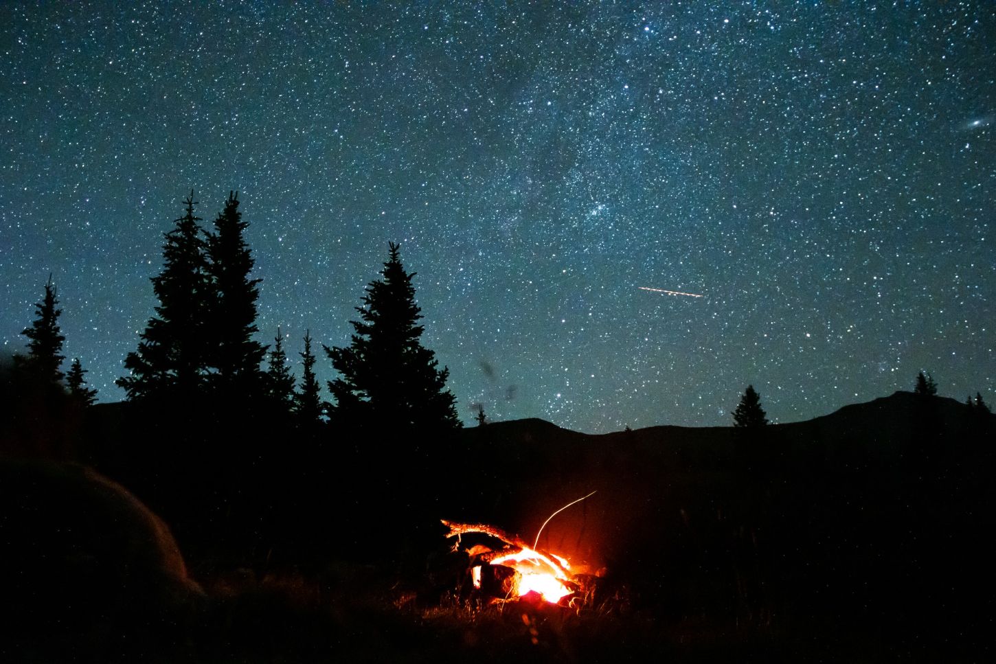 Sternenhimmel in den Uinta Mountains, Utah