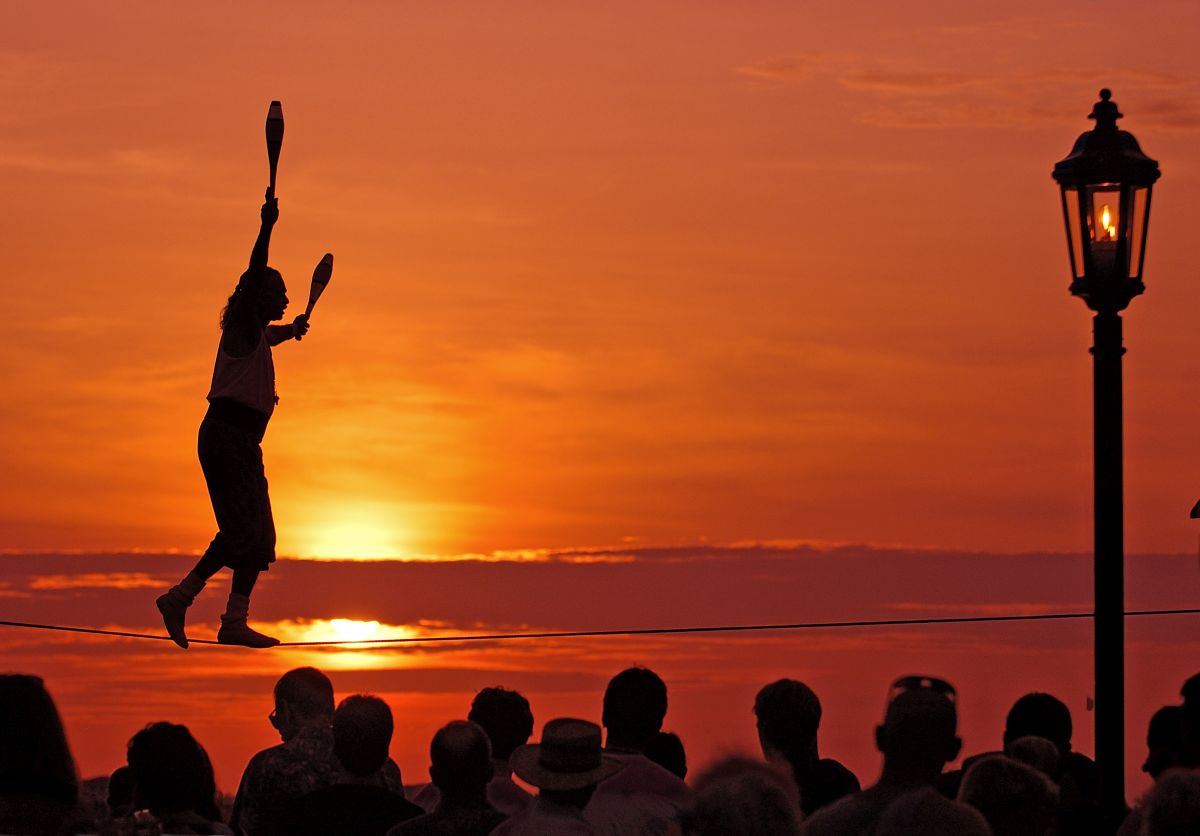 Sunset Celebration auf Key West
