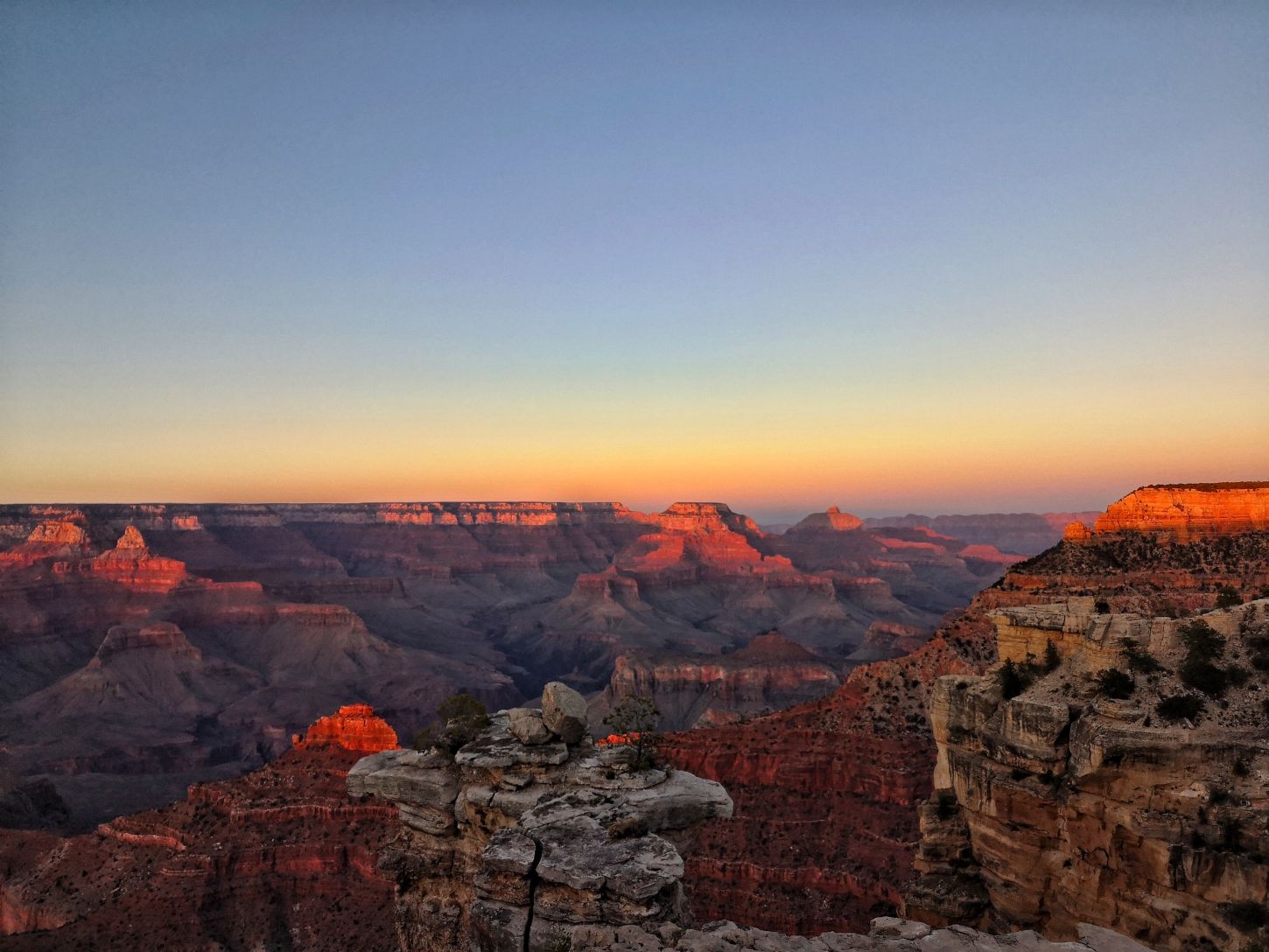 Der Grand Canyon im Sonnenuntergang