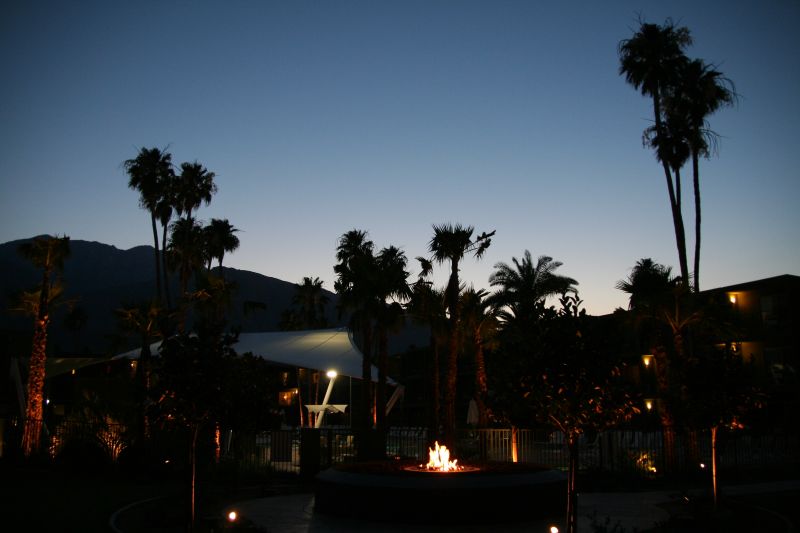 Abendstimmung im Holiday Inn Palm Springs