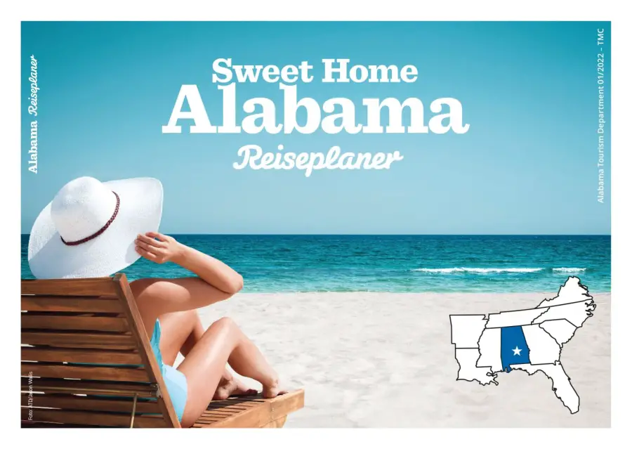 Alabama mit neuem Reiseplaner