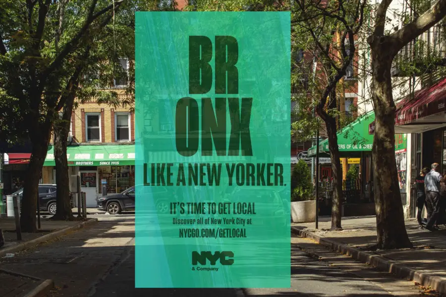Bronx like a New Yorker - das Logo der Kampagne / Arthur Avenue
