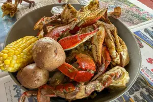Frische Blue Crabs - eine absolute Delikatesse